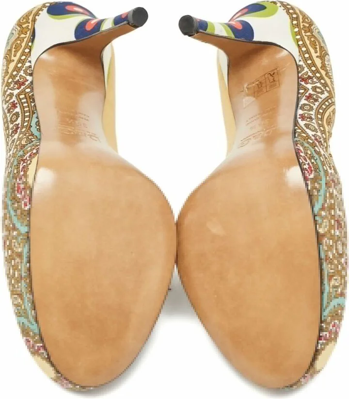 120mm Paisley Platform Pumps - Image 4