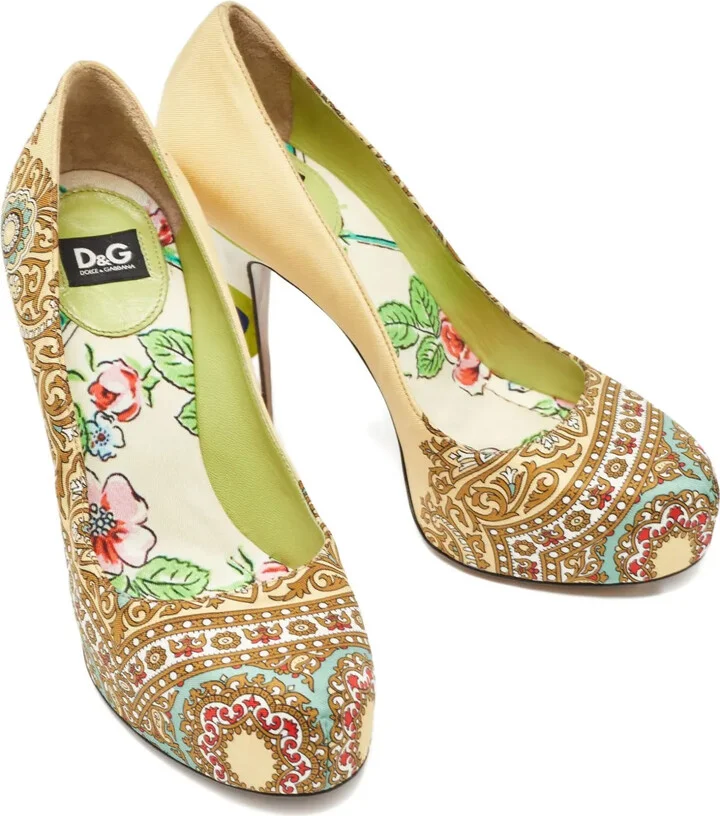 120mm Paisley Platform Pumps