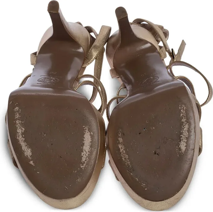 120mm Patent-Leather Cage Sandals - Image 5