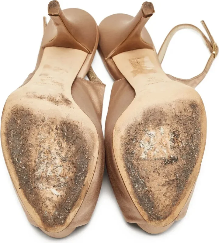 120mm Peep-Toe Slingback Pumps - Image 3