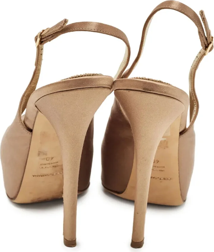 120mm Peep-Toe Slingback Pumps - Image 4