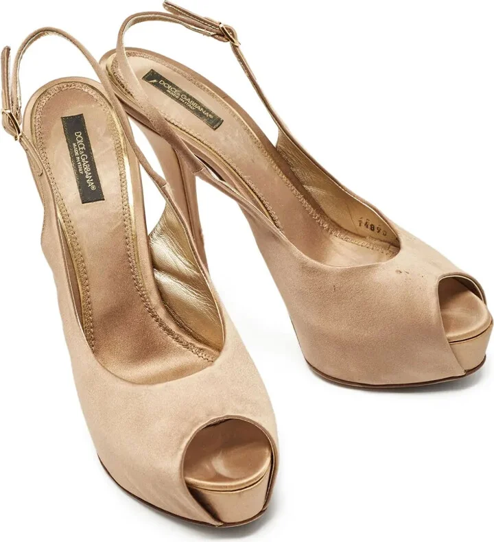 120mm Peep-Toe Slingback Pumps - Image 5