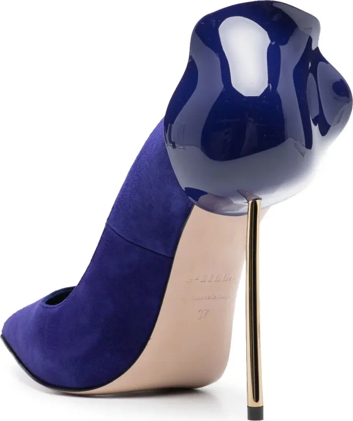 120mm Petalo suede pumps - Image 3