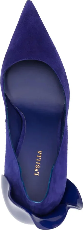 120mm Petalo suede pumps - Image 4