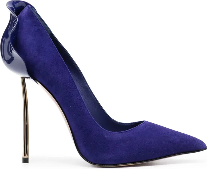 120mm Petalo suede pumps