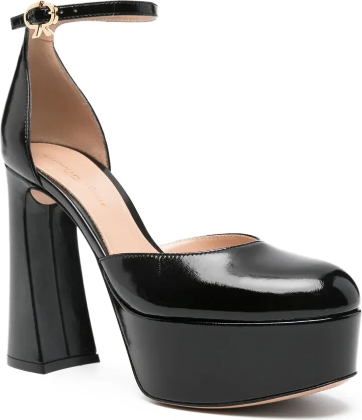 120mm Platform Ankle-Strap Heeled Pumps - Image 2