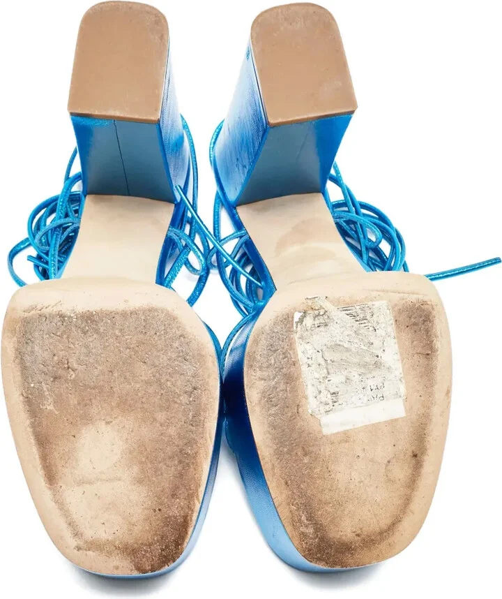 120mm Platform Lace-Up Sandals - Image 4