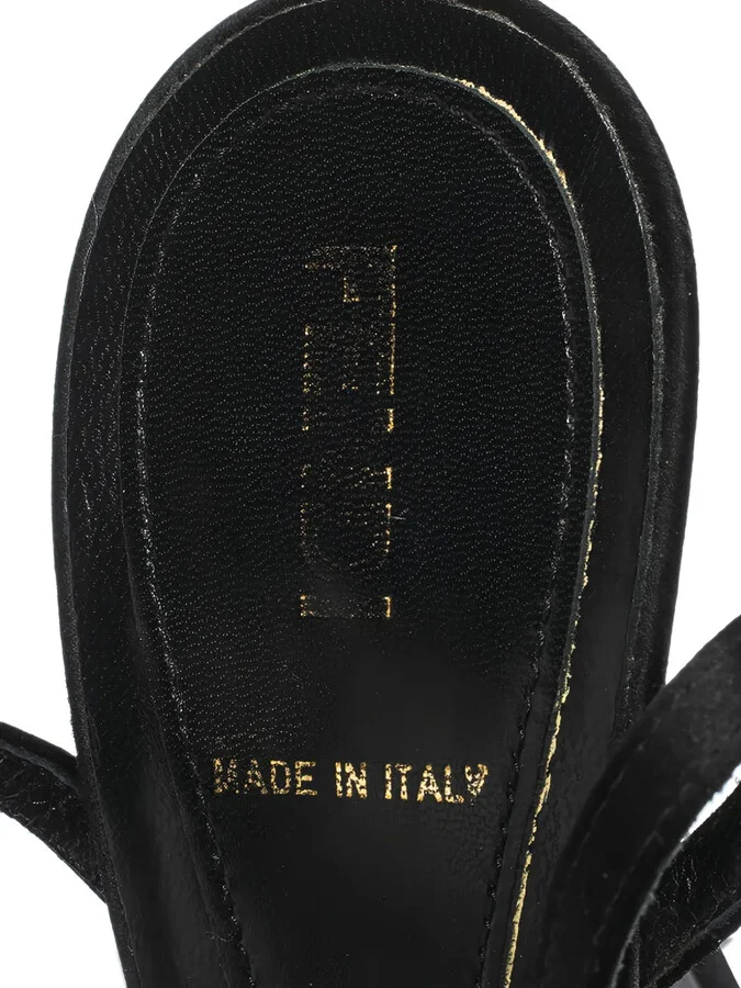 120mm Pleated Buckled Sandals - Image 5
