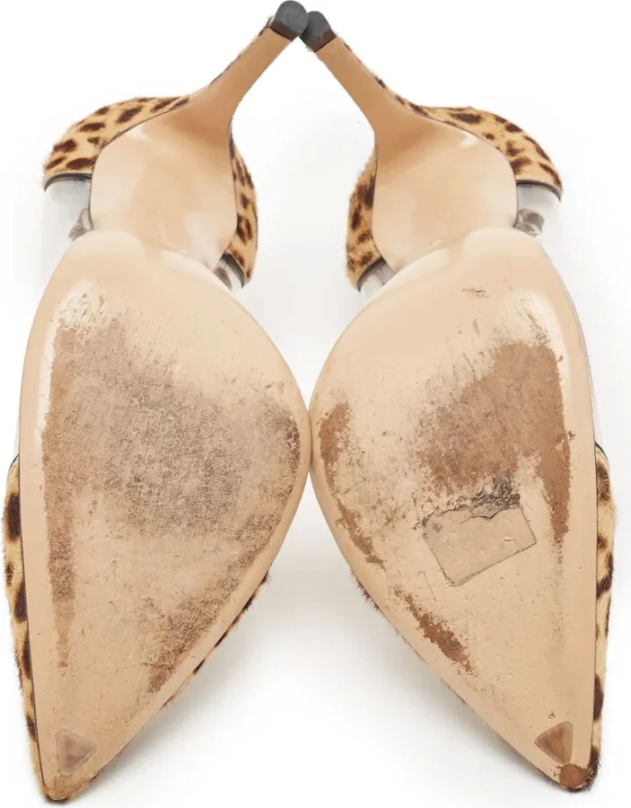 120mm Plexi leopard-print pumps - Image 4