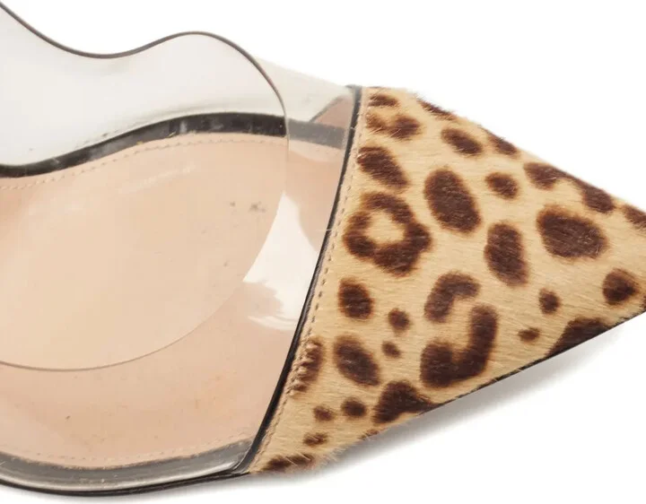 120mm Plexi leopard-print pumps - Image 5
