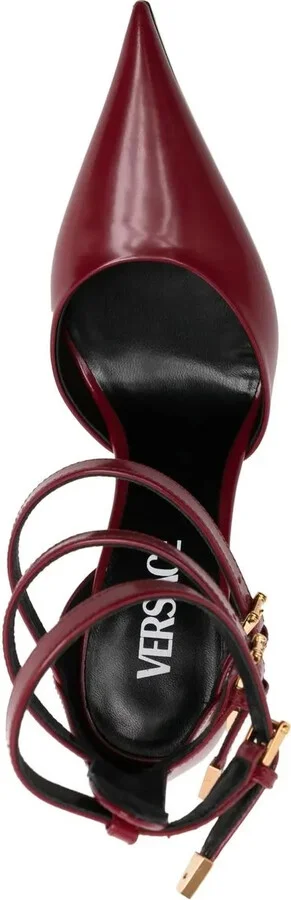 120mm Pointed-Toe Leather Sandals - Image 4