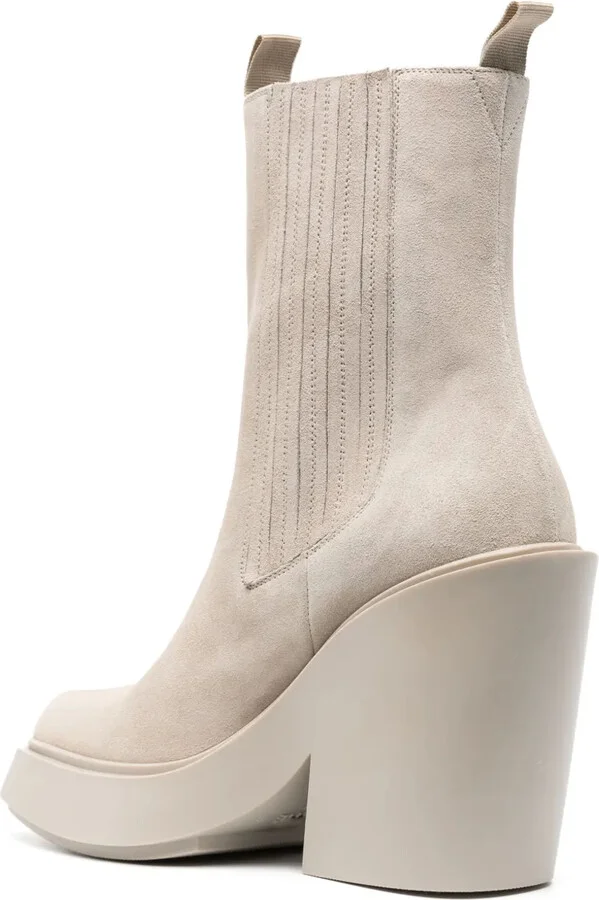 120mm Pointed-Toe Suede Boots - Image 3