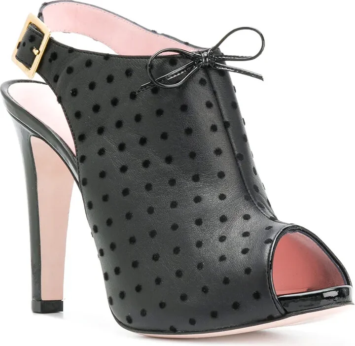 120mm Polka Dot Slingback Sandals - Image 2
