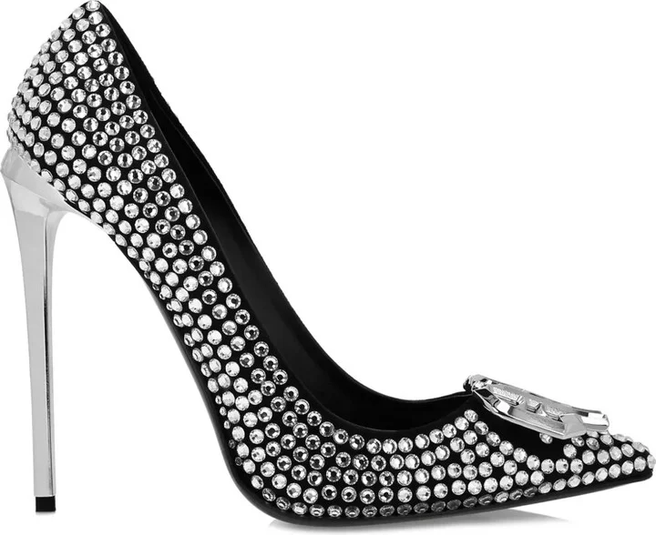120mm Rhinestone-Embellished Pumps