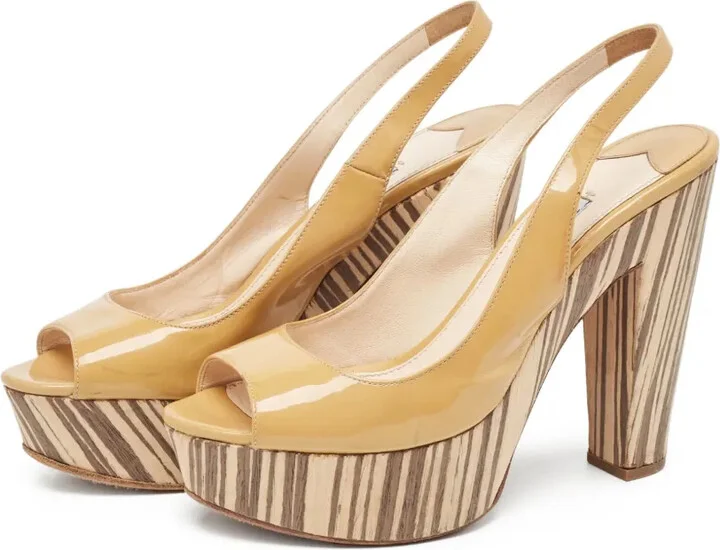 120mm Slingback Peep-Toe Sandals - Image 3