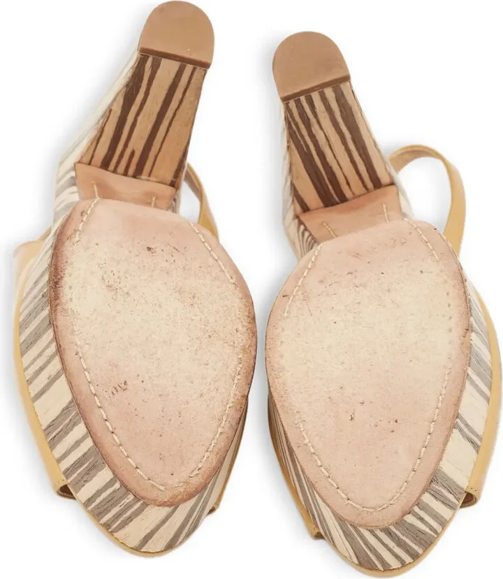 120mm Slingback Peep-Toe Sandals - Image 5
