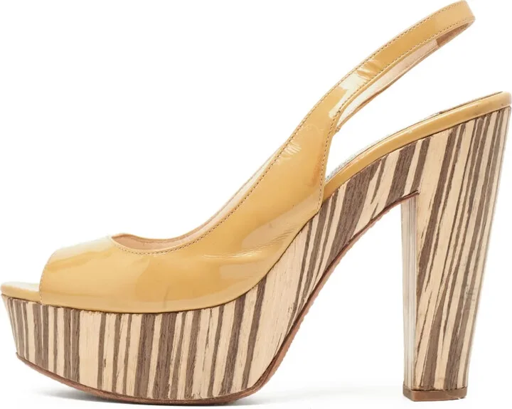120mm Slingback Peep-Toe Sandals