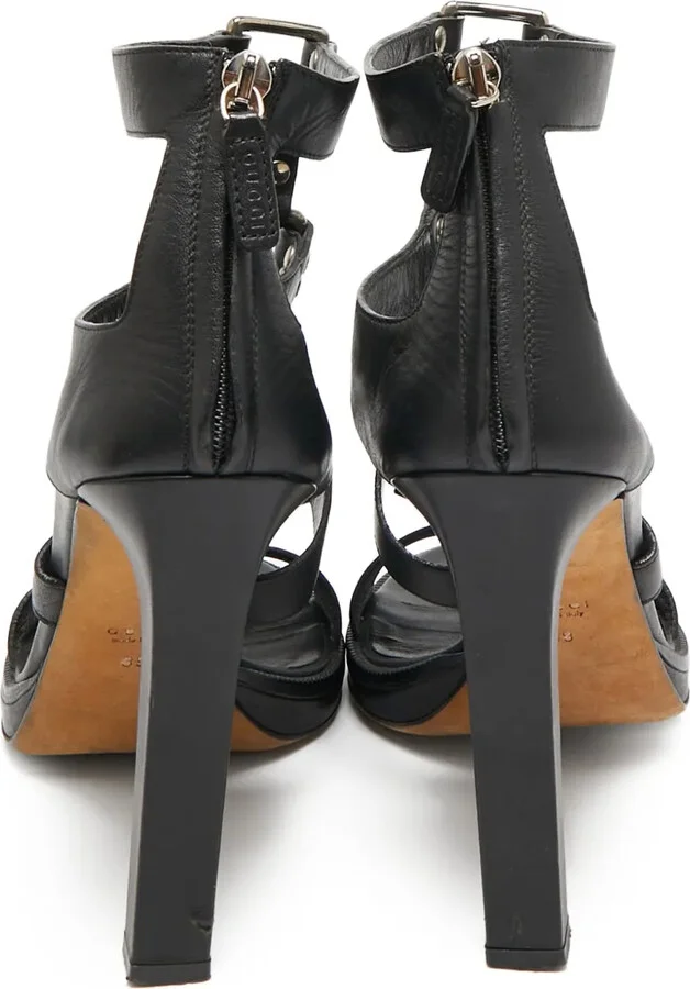 120mm Strapped Heeled Sandals - Image 3