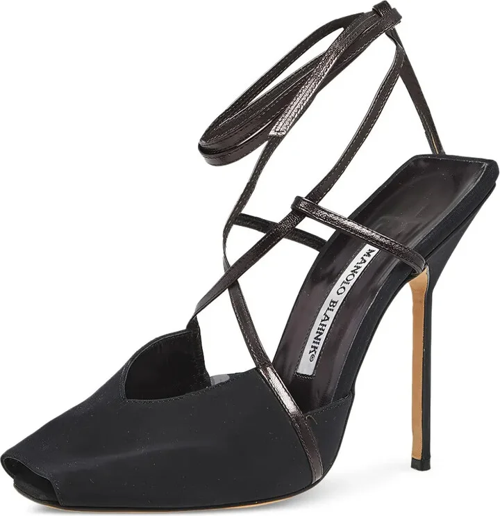 120mm Strappy Peep-Toe Heels - Image 2