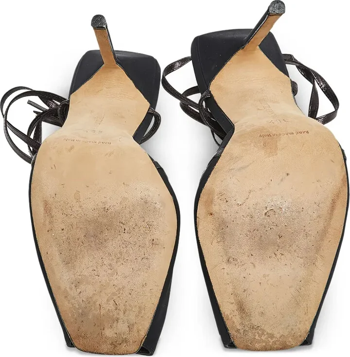 120mm Strappy Peep-Toe Heels - Image 5