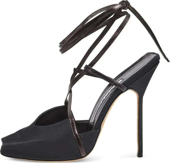 120mm Strappy Peep-Toe Heels