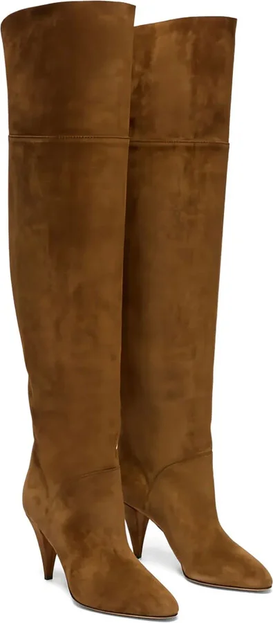 120MM suede calfskin high-heeled boots - Image 2