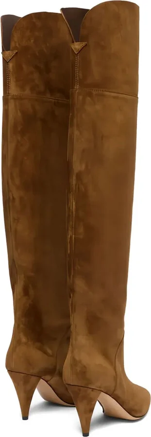 120MM suede calfskin high-heeled boots - Image 4
