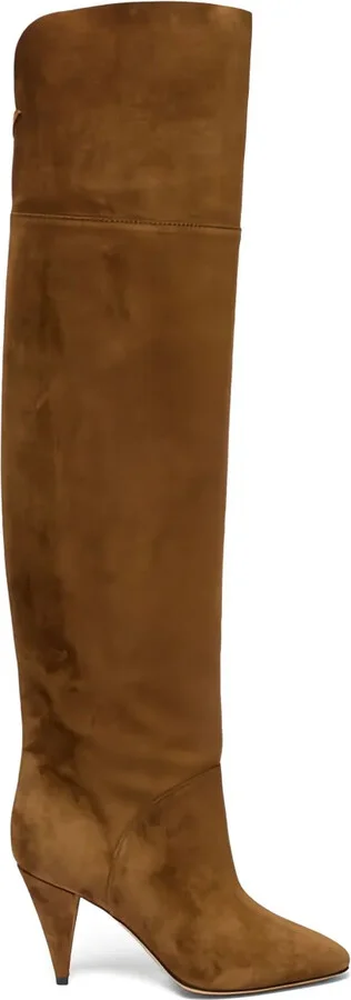 120MM suede calfskin high-heeled boots
