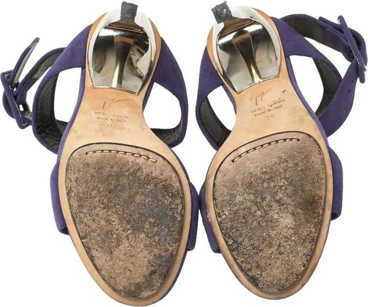120mm Suede Heeled Sandals - Image 5