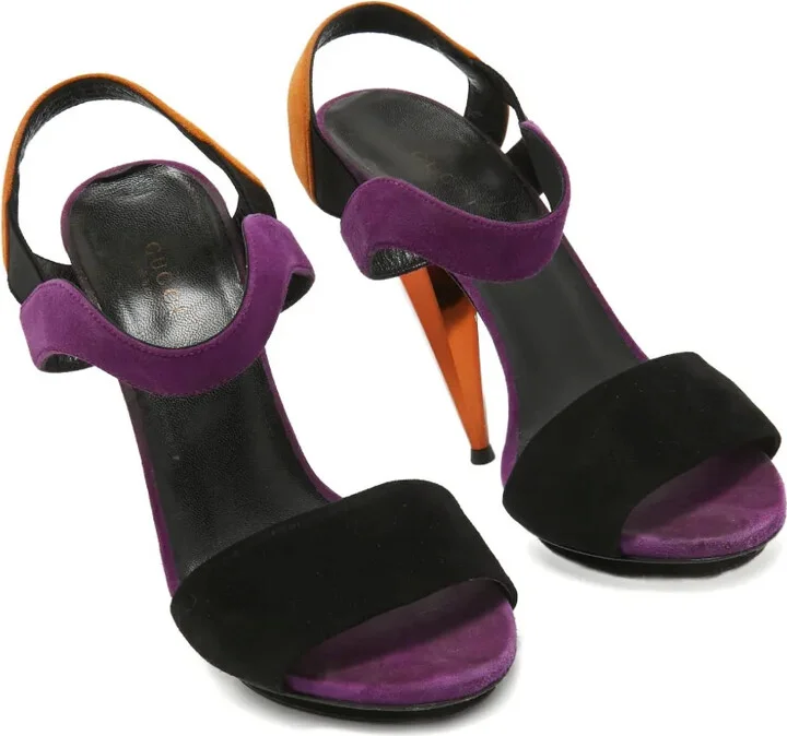 120mm Suede Heeled Sandals - Image 3