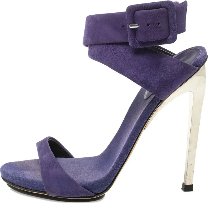 120mm Suede Heeled Sandals