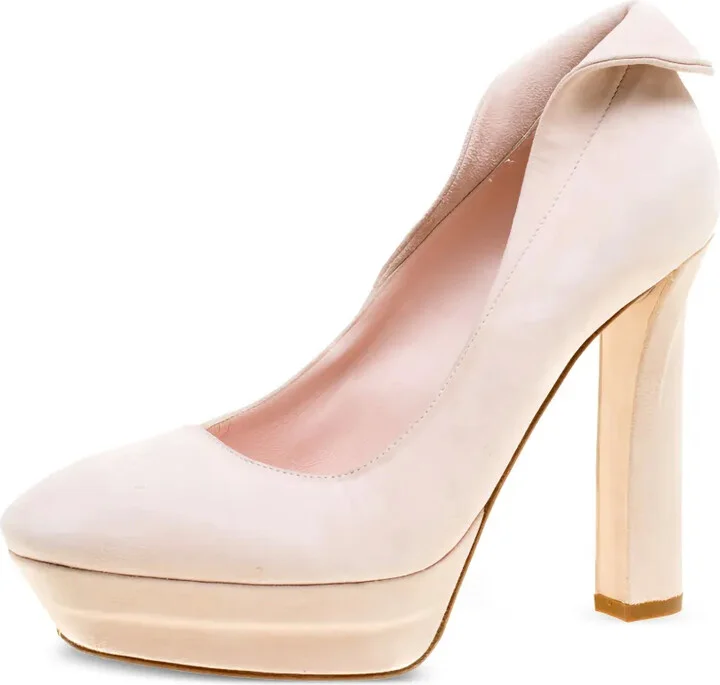 120mm Suede Platform Pumps - Image 3