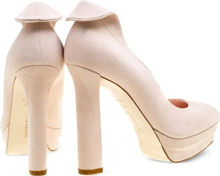 120mm Suede Platform Pumps - Image 4