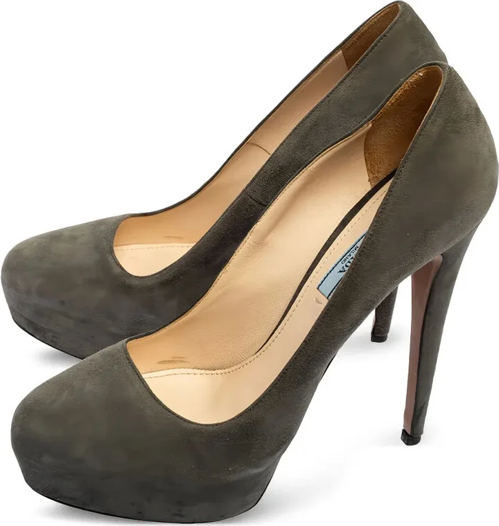 120mm Suede Platform Pumps - Image 4