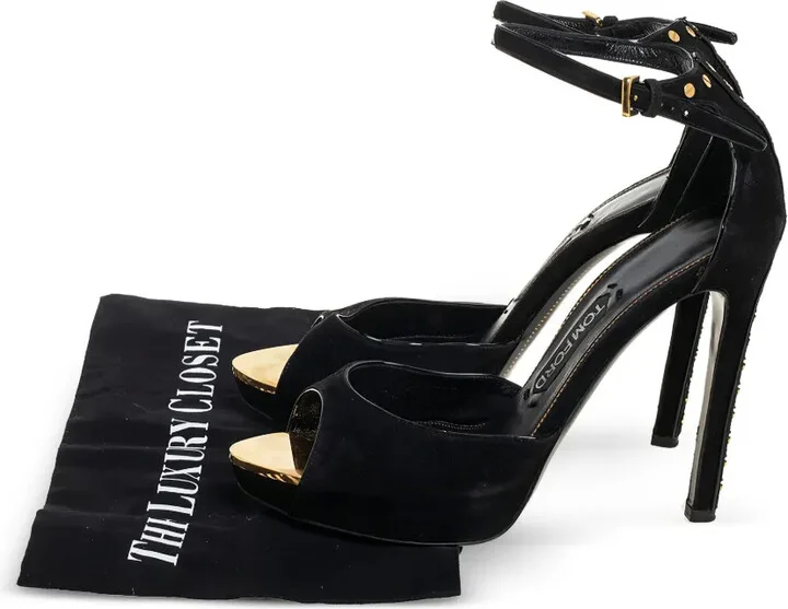120mm Suede Platform Sandals - Image 5