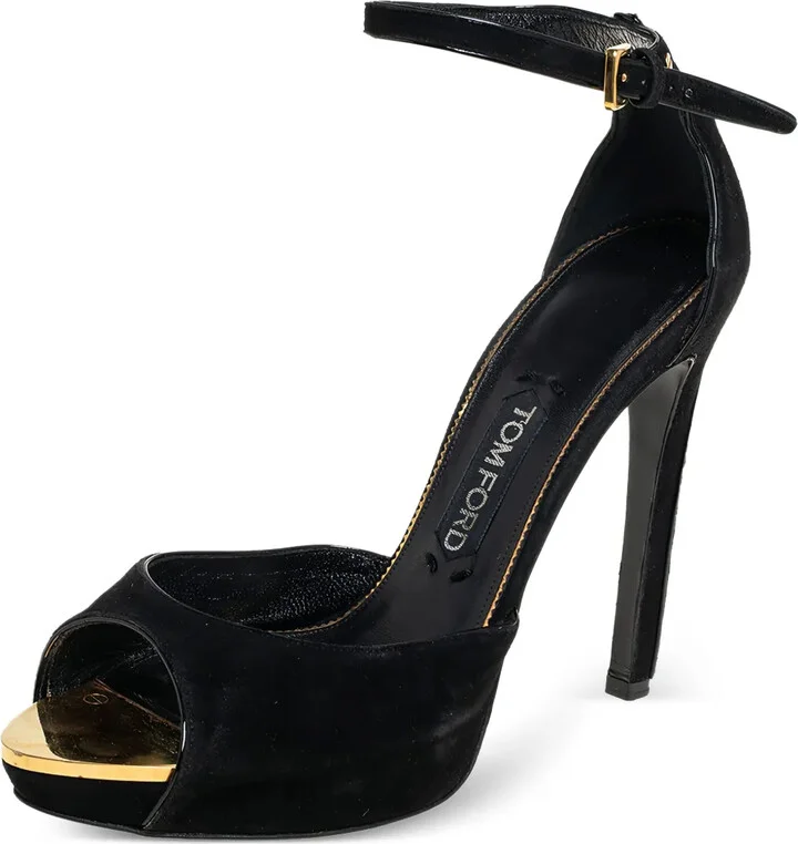 120mm Suede Platform Sandals