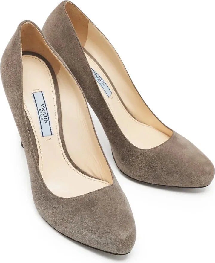 120mm Suede Pointed-Toe Pumps - Image 2