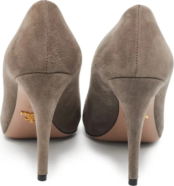 120mm Suede Pointed-Toe Pumps - Image 3