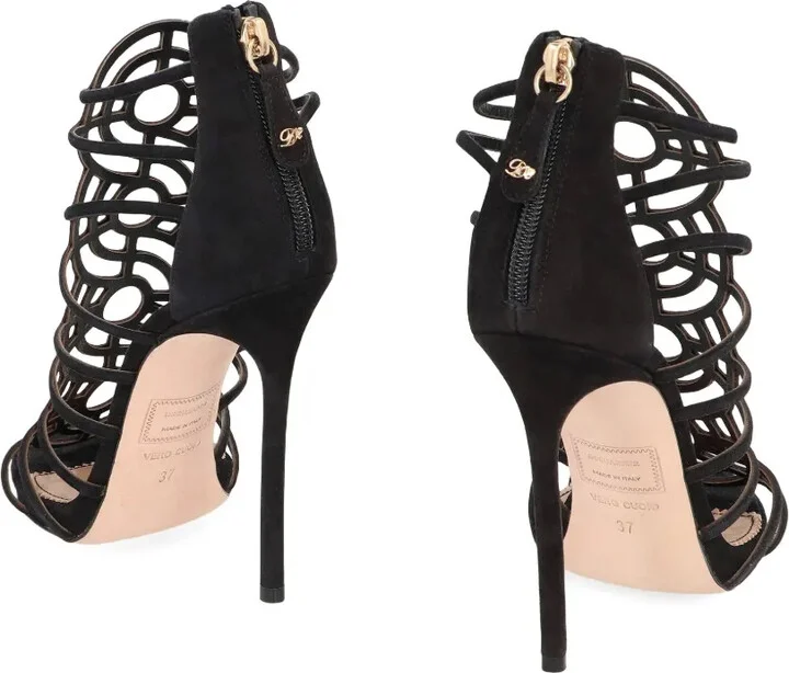 120mm Suede Strappy Sandals - Image 3