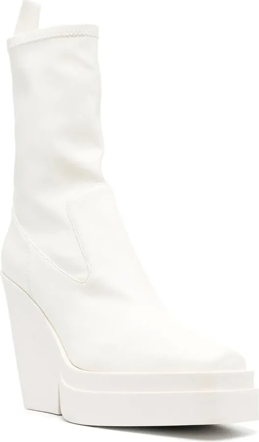 120mm Tapered-Heel Leather Boots - Image 2