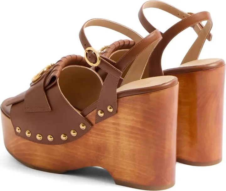 120mm VLogo Signature fringed clogs - Image 3