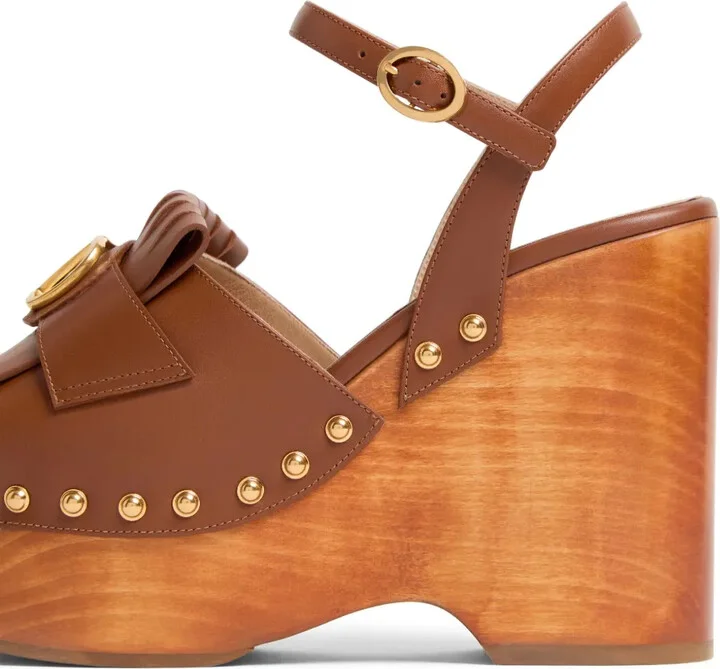 120mm VLogo Signature fringed clogs - Image 5