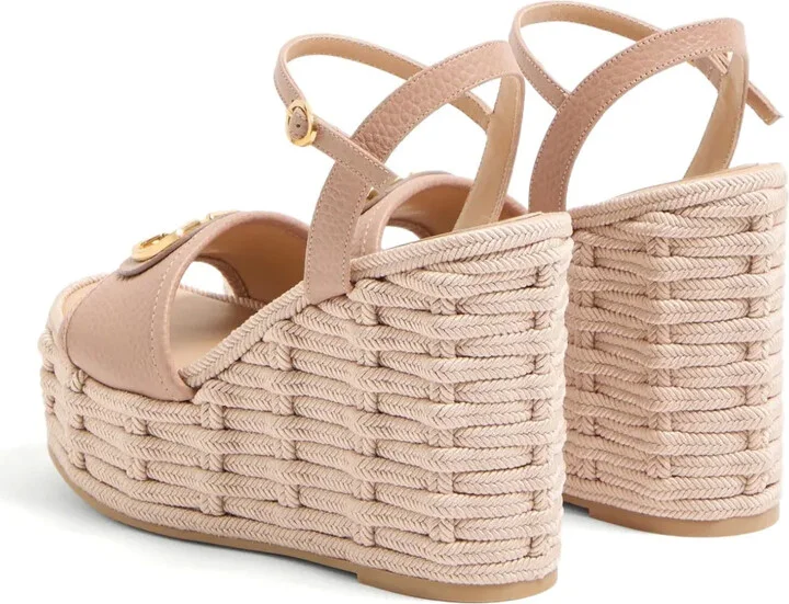 120mm VLogo Signature wedge sandals - Image 3