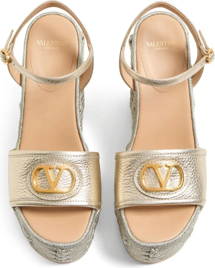120mm VLogo Signature wedge sandals - Image 4