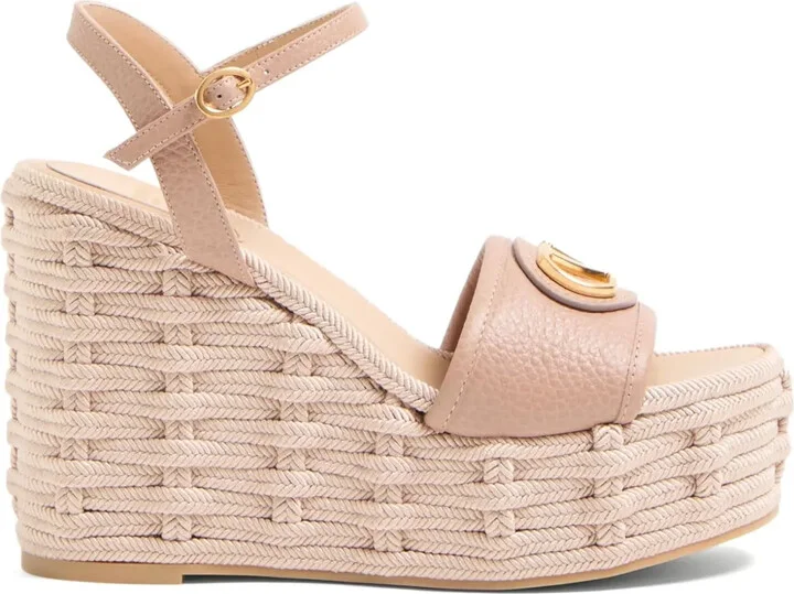 120mm VLogo Signature wedge sandals