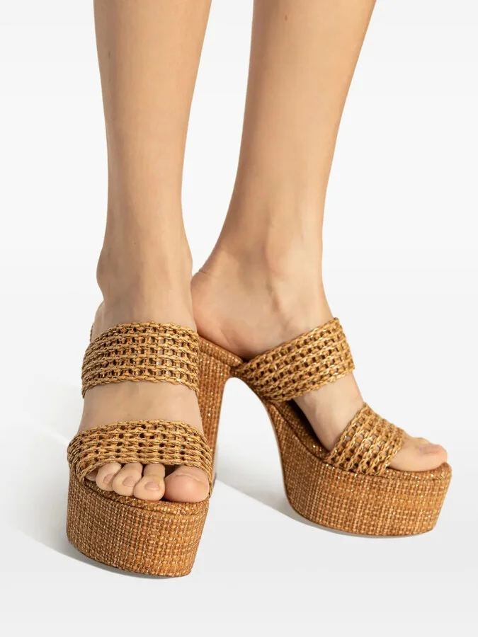 120mm Woven-Platform Sandals - Image 5
