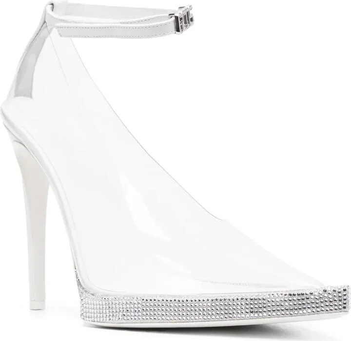 125mm Crystal-Embellished Leather Pumps - Image 2