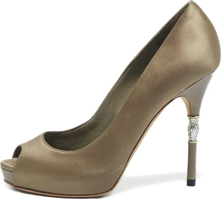125mm Crystal-Heel Pumps