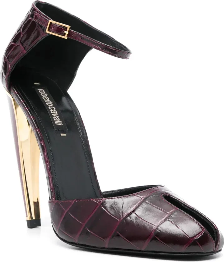 125mm Embossed-Leather Pumps - Image 2