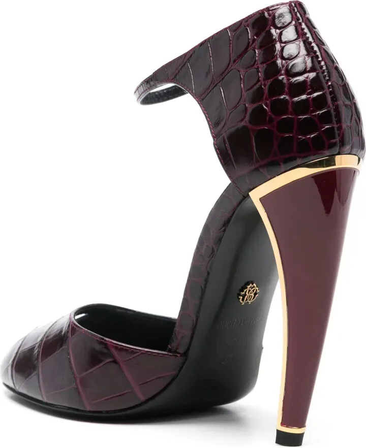 125mm Embossed-Leather Pumps - Image 3